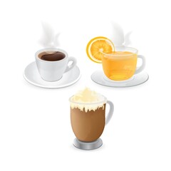 beverage in cup collection