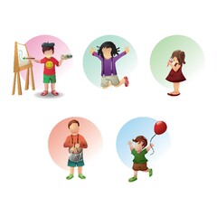 collection of children and activities