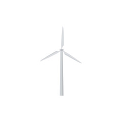 Wind turbine icon on a white background. Ecology and energy, mill sign. Vector graphics


