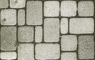 old masonry pavestone  sidewalk closeup background