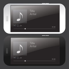 smartphone music player interface