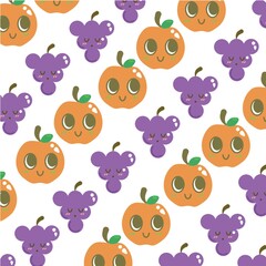 orange and grapes background
