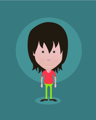 People cartoon figures and avatars