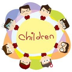 children with expressions