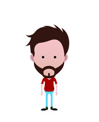 People cartoon figures and avatars