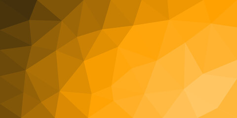 Fototapeta premium Linear gradient color of black and gold. Abstract geometric triangular pattern with low poly style