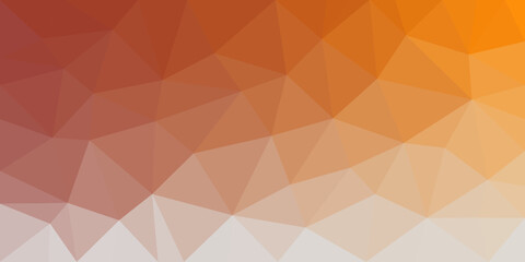 Fototapeta premium Mesh gradient colour pattern of red, yellow, and grey. Abstract geometric triangular pattern for background with low poly style