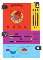 Naklejka premium infographic template design