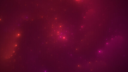 3D rendering abstract colorful fractal light background