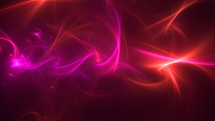 3D rendering abstract colorful fractal light background