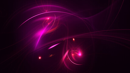 3D rendering abstract colorful fractal light background