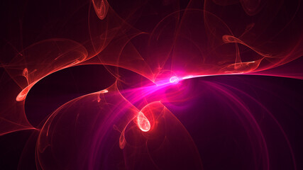 3D rendering abstract colorful fractal light background