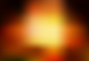 Dark Orange vector colorful blur backdrop.