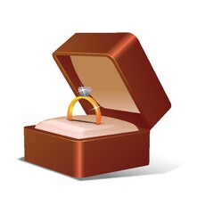 wedding ring in a box