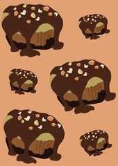 Fototapeta premium cake background design