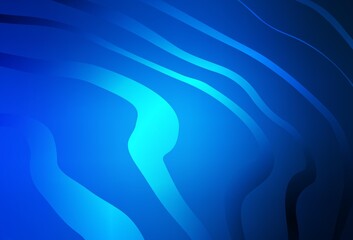 Dark BLUE vector background with wry lines.