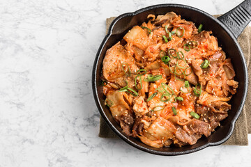 スタミナ料理　豚キムチ