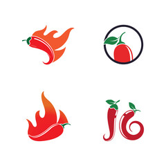 Hot Chili vector icon illustration