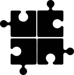 jigsaw vector illustration on  background
