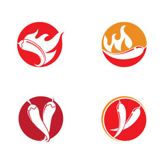 Hot Chili vector icon illustration
