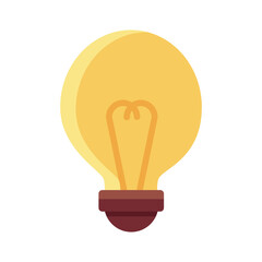 bulb light flat style icon