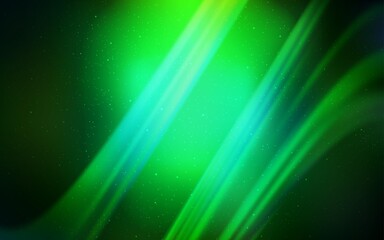 Dark Green vector layout with cosmic stars. Glitter abstract illustration with colorful cosmic stars. Pattern for futuristic ad, booklets.