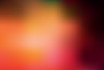 Dark Red, Yellow vector abstract blurred background.