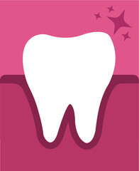 Tooth in gums,tooth implant