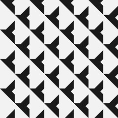 Seamless abstract geometric pattern with isometric elements