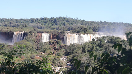 View of Iguazu Falls from the Brazilian side.  