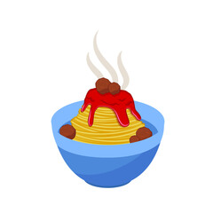 Spaghetti,pasta with meatballs