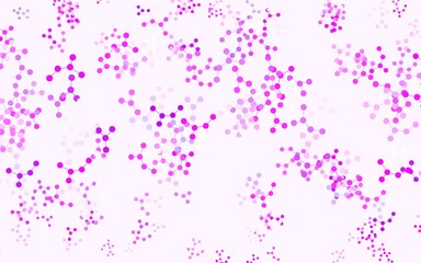 Light Pink vector backdrop with artificial intelligence data.