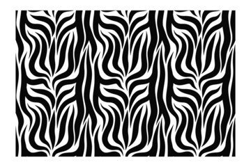Horizontal seamless pattern of zebra skin. Repeating texture. Figure for textiles. Surface design.