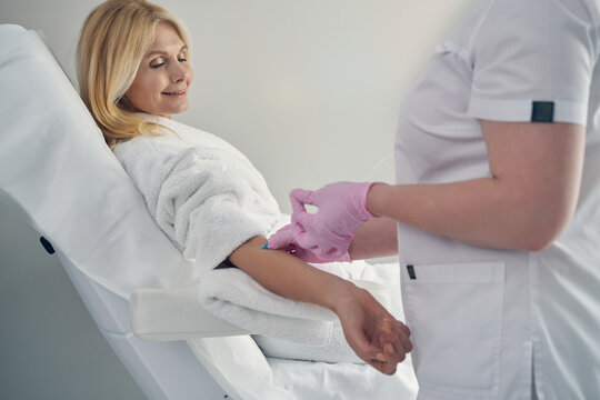 Cannulation procedure performed for strengthening immune system