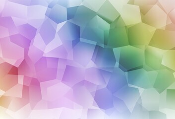 Light Multicolor vector backdrop with memphis shapes.