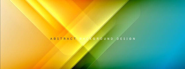 Motion concept neon shiny lines on liquid color gradients abstract backgrounds. Dynamic shadows and lights templates for text