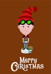 Ice cream with cherry