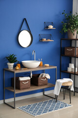 Interior of modern stylish bathroom