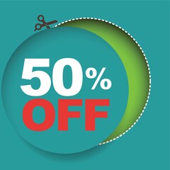 50 percent off sale