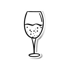 a glass of champagne