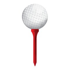 golf ball on tee