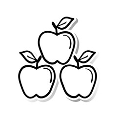 three apples