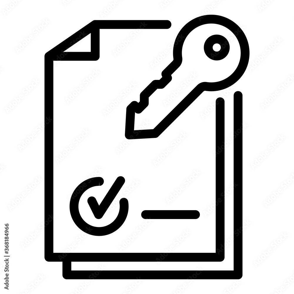 Poster paper multi-factor authentication icon. outline paper multi-factor authentication vector icon for we