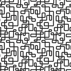 Linear abstract seamless pattern