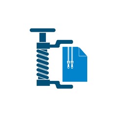 document zip file vector icon illustration design