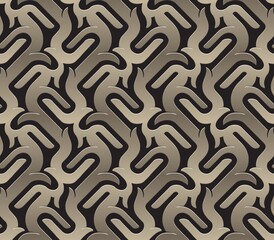 Linear abstract seamless pattern