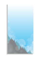 Naklejka premium sky banner