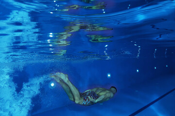 Underwater image of a swimmer