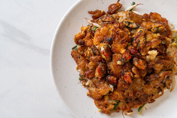 Crispy Fried Mussel Pancake