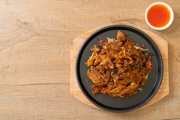 Crispy Fried Mussel Pancake
